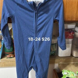 Cozy Blue Kids Footie Pajamas